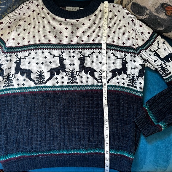 Vintage Rob Winter Reindeer Sweater Medium - Picture 5 of 11
